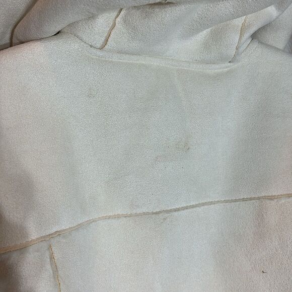 Twenty twenty women’s white faux fur Duffle coat large fuzzy Eskimo - Picture 5 of 8